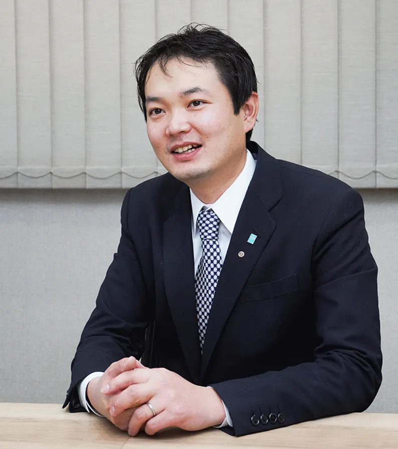 竹内建設代表取締役社長 笹川慎太郎の写真